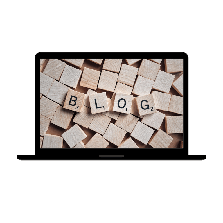 Laptop Mockup of Fashion Clothing Instagram Post